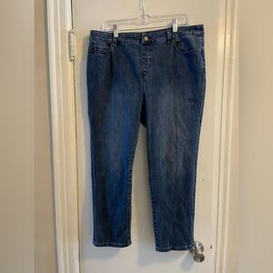 Soft Surroundings Blue Denim Jeans Size Large